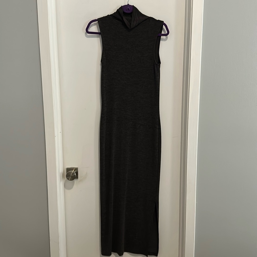 French connection grey mock turtleneck dress